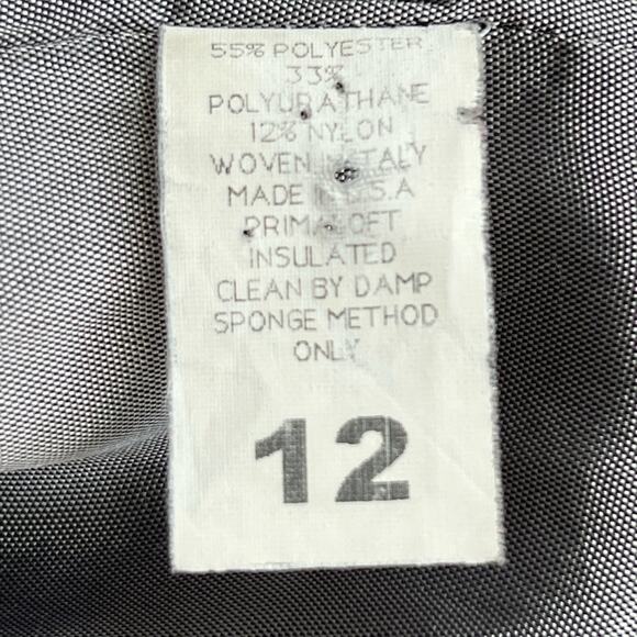 Vintage Searle silver gray trench coat wide collar winter belted parka puffer - Picture 11 of 13